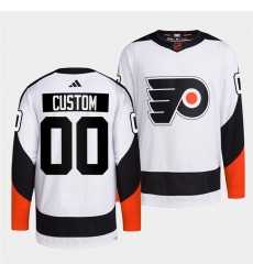 Men%27s Philadelphia Flyers Custom White 2022 Reverse Retro Stitched Jersey